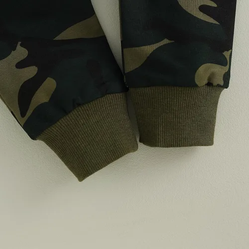 Vista 8 de mlpeerw Conjunto de 2 piezas de ropa de manga larga con cuello redondo y estampado de cuadros de ajedrez para niño pequeño