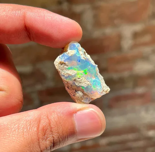 Vista 5 de Raw Opal Stone Ethiopian Natural Fire Opal Rough Crystals Lot Opal Stone for Jewelry Making Raw Opals Stones Bulk for Tumbling