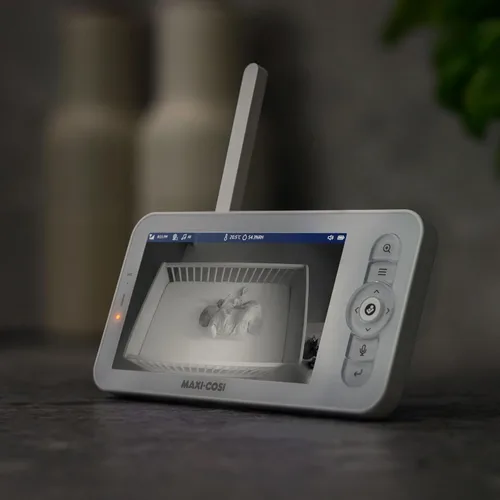 Vista 12 de Maxi-Cosi See Pro 360 Baby Monitor con traducción CryAssist™ AI Cry Translation, cámara HD 2K con PTZ, unidad principal segura sin Wi-Fi de 5