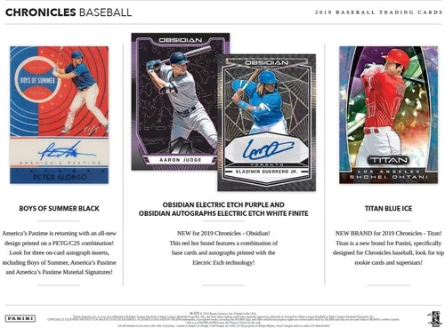 Vista 3 de 2019 Panini Chronicles Baseball - Caja de hobby de béisbol
