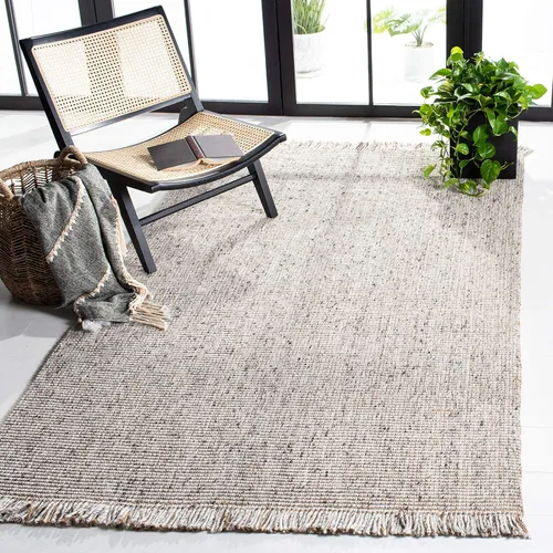 Vista 22 de SAFAVIEH Natural Fiber Collection - Alfombra decorativa de 2 x 3 pies, carbón y natural, yute tejido a mano, ideal para zonas de alto tráfico