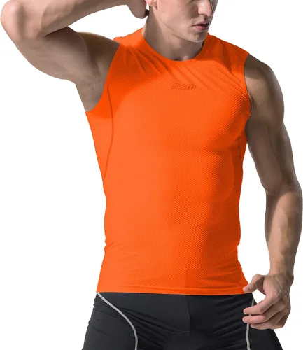 Vista 3 de bpbtti Ropa interior sin mangas de alta absorción para hombre, ropa interior de secado rápido, chaleco ligero deportivo sin mangas