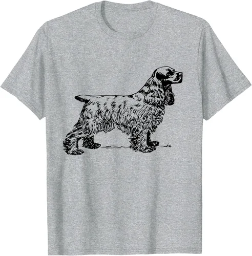 Vista 7 de Cocker Spaniel - Camiseta para perro Cocker Spaniel, gris, S Asfalto