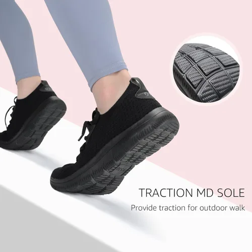 Vista 6 de STQ Tenis para mujer, tenis para caminar, para entrenamiento en el gimnasio