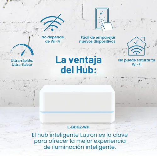 Vista 5 de Lutron Caseta Deluxe Smart Lamp Dimmer Starter Kit: 2 atenuadores de lámpara y más