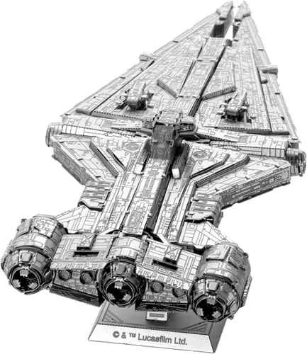 Vista 7 de Fascinations Metal Earth Premium Series Star Wars Imperial Light Cruiser 3D Kit de modelo de metal con pinzas