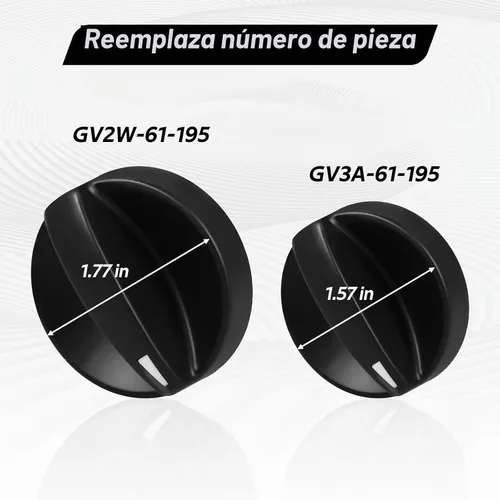 Vista 3 de 3 pomos de control de HVAC, calentador de aire acondicionado, interruptor climático, perilla de control de velocidad del ventilador compatible