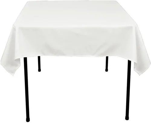 Vista 11 de GFCC 54 x 54 in, mantel rectangular continuo de poliéster para decoración de fiestas de bodas