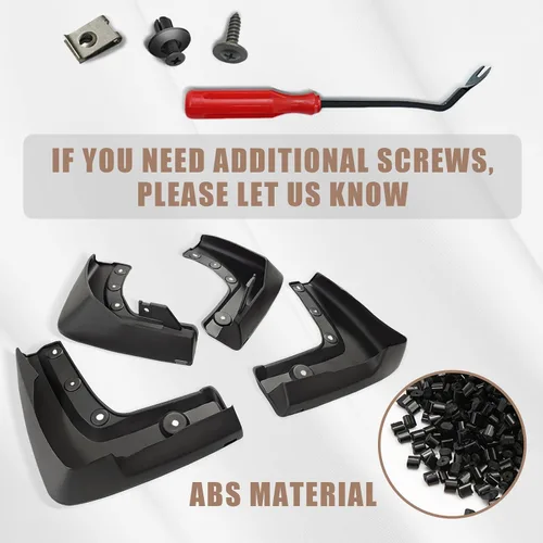 Vista 4 de Muslogy para Honda Pilot 2023 2024 2025 Guardabarros Protectores contra salpicaduras para parachoques delanteros y traseros Accesorios Guardabarros