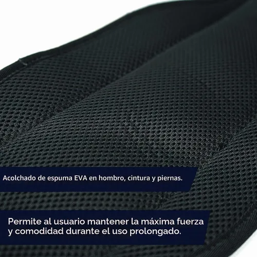 Vista 4 de Fusion Tac Rescue Arnés táctico de cuerpo completo Eva acolchado resistente ajustable con cremallera 23kn