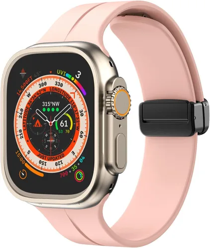 Vista 34 de Banda magnética compatible con Apple Watch de 38mm 40mm 41mm 42mm 44mm 45mm 46mm 49mm, mujeres y hombres, correa deportiva de silicona compatible