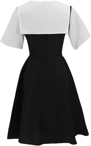 Vista 3 de Kaguya Sama Love is War Shinomiya Chika Disfraz de cosplay negro uniforme con peluca