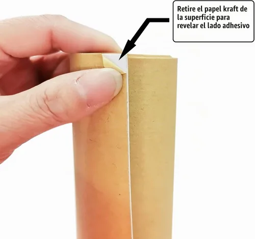 Vista 2 de Material de pantalla de lámpara de estireno ELFCAB DIY Making - 14" de alto x 40" de ancho, longitud precortada, adhesivo grueso sensible a