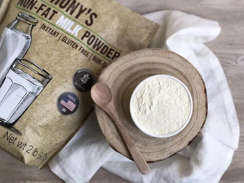 Vista 4 de Anthony's Leche en Polvo Sin Grasa, 2 lb, Instantánea, Sin Gluten y Sin OGM