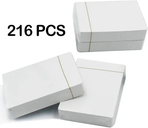 Vista 2 de Yuanhe Naipes en blanco para escribir en tamaño de póquer 216PCS tarjetas flash imprimibles para juegos de bricolaje