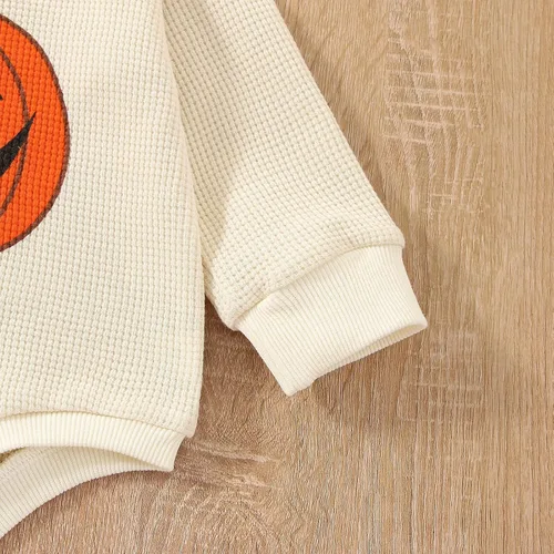 Vista 5 de Sudadera de cuello redondo para bebé, niña, niño, manga larga, mameluco de gran tamaño, suéter Bodyusuit