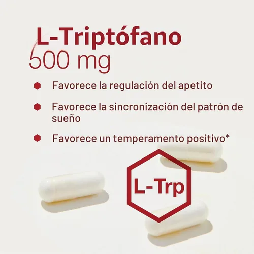 Vista 4 de PROTOCOL FOR LIFE BALANCE L-triptófano 500 mg, alivio del estrés., 60