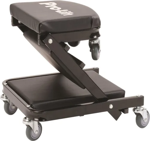 Vista 2 de Camilla para mecánico plegable Z Pro-Lift C-9100 negra de 40 pulgadas (450 libras)