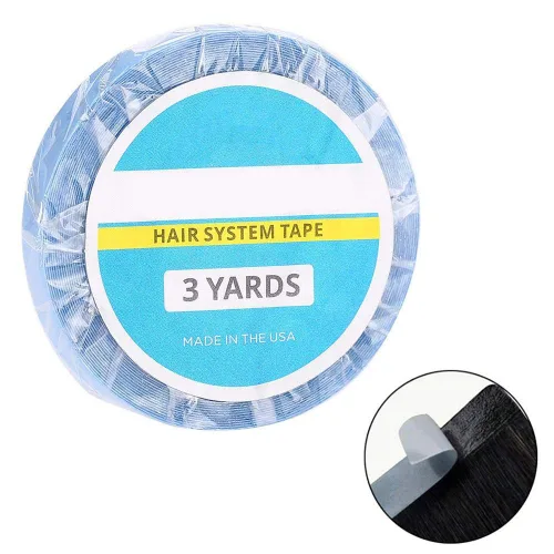 Vista 2 de Semme Cinta adhesiva para extensiones de cabello, cinta adhesiva de doble cara, herramienta de belleza para extensiones, tupés, barbas y pelucas