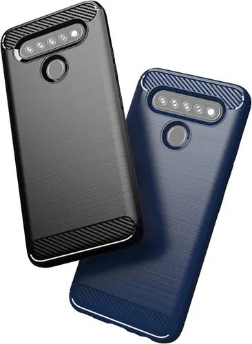 Vista 7 de Asuwish Funda compatible con LG K51S y protector de pantalla de vidrio templado y accesorios para celda, fundas protectoras delgadas de silicona