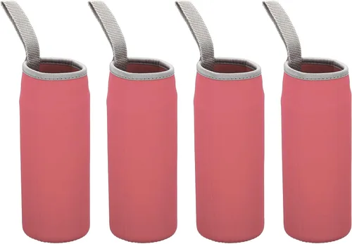Vista 13 de PATIKIL Fundas para botellas de agua, bolsa de transporte con aislamiento de neopreno con correa para el dedo