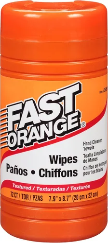 Vista 11 de Toallas de Limpieza de Alta Resistencia Fast Orange Eliminan Grasa Dura, Mugre, Pintura, Resinas, Pegamento y Más, para Manos, Herramientas