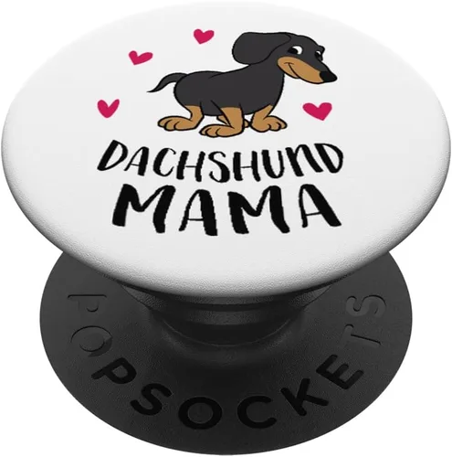 Vista 7 de Dachshund Mom Funny Dachshund PopSockets MagSafe PopGrip para iPhone