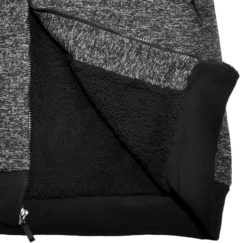 Vista 25 de Chaqueta con capucha con cremallera completa y forro de sherpa