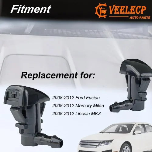 Vista 4 de 2 pulverizadores de boquilla para limpiaparabrisas compatibles con modelos Fusion Milan MKZ Select