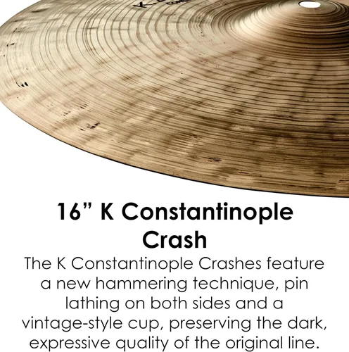 Vista 3 de Zildjian Choque de Constantinopla de 16" K