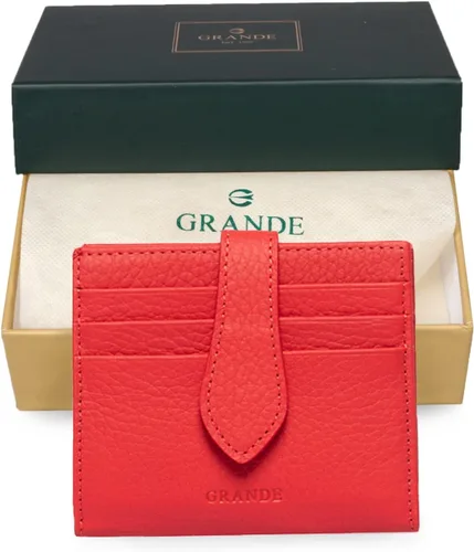 Vista 86 de Grande -3803 Cartera unisex, Azul (Iced Blue), Cartera delgada de cuero con cierre a presión pequeño