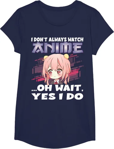 Vista 26 de Ver camiseta japonesa de anime con estampado de anime Girl, Negro, S