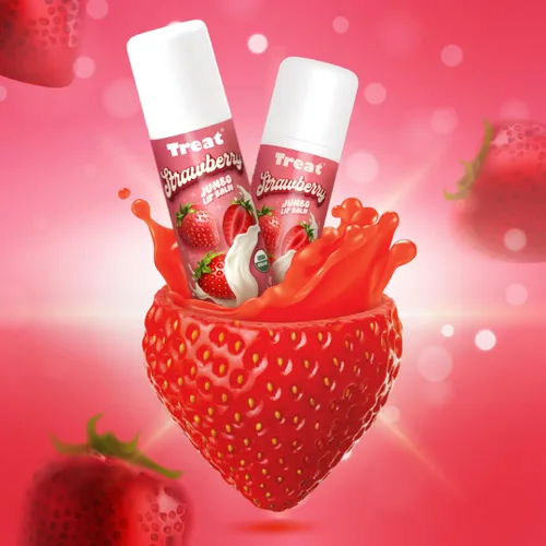 Vista 7 de TREAT BEAUTY Bálsamo labial orgánico de fresa, 0.5 onzas