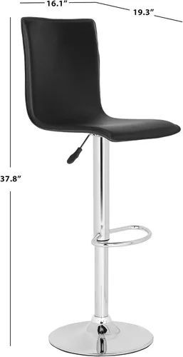 Vista 3 de Safavieh Home Collection Magda - Taburete giratorio ajustable de gas de 23.2 a 29.5 pulgadas