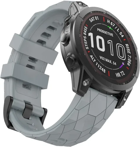 Vista 10 de Compatible con Garmin Fenix 7X Band 1.024 in de ancho, correas de reloj suaves de repuesto para Fenix 7X/Fenix 6X/Fenix 6X Pro/Fenix 5X/Fenix 5X