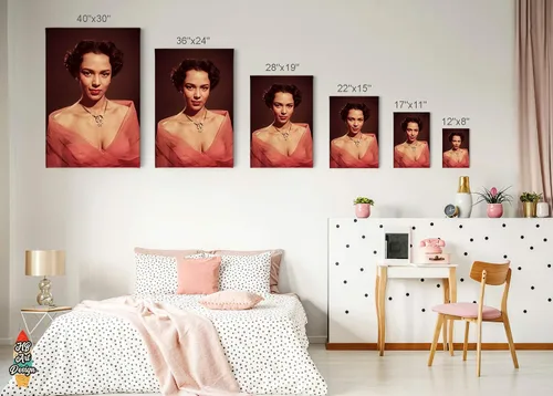 Vista 5 de Iconic Canvas Wall Art V32 - Lienzo decorativo para sala de estar o dormitorio