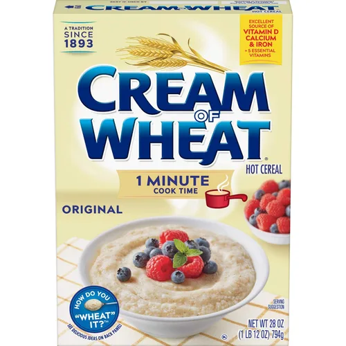 Vista 12 de Crema de trigo arce marrón azúcar caliente cereal, 2 1/2 minutos tiempo de cocción, 24 onzas (paquete de 12)