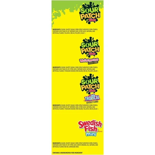 Vista 4 de Sour Patch Kids y Swedish Fish Mini Dulces Suave y Masticable Variedad (200 unidades)