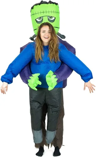 Vista 6 de Disfraz inflable de Frankenstein para adultos (talla única)