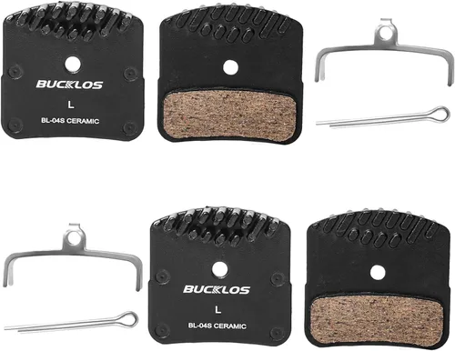 Vista 8 de BUCKLOS 2 pares de pastillas de freno de disco BL-01S para cerámica Shimano N03A N04C L05A K04S K04Ti K05S K05Ti M8110 M7110 R9170-F R8070-F R7070-F
