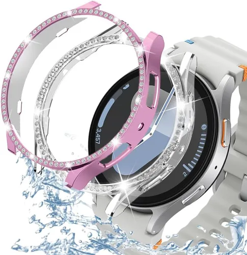 Vista 115 de DEALELE Paquete de 1 + 3 fundas compatibles con Samsung Galaxy Watch 7 Ultra (1.772 pulgadas), funda protectora de policarbonato transparente
