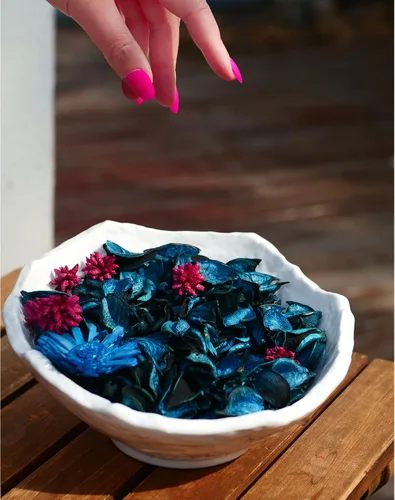 Vista 6 de Bolsas de popurrí de verano, relleno decorativo con aroma a océano, 2 Océano azul