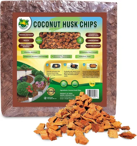 Vista 8 de MODELLOR Premium súper lavado, limpio, chips de coco, rinde 2 pies cúbicos de chips sueltos. Sustrato para reptiles, orgánico, absorbe olores