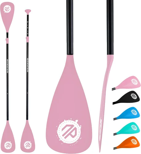 Vista 16 de niphean Remo de kayak de 4 piezas, paletas de tabla de remo ajustables, pala ligera de SUP, accesorios de tabla de remo desmontable con eje