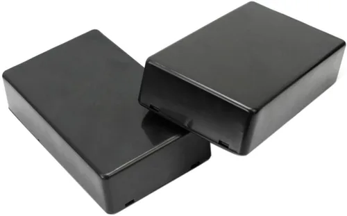 Vista 2 de 5 cajas de conexiones de plástico impermeable negro para proyectos eléctricos, 3.94 x 2.36 x 0.98 pulgadas (3.937 x 2.362 x 0.984 in).