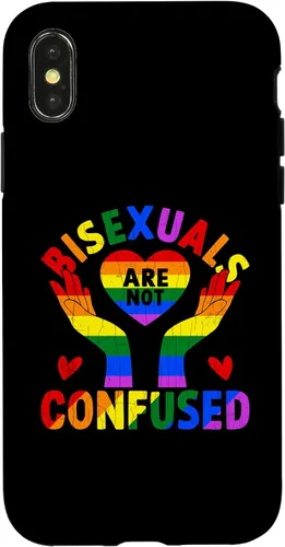 Vista 5 de iPhone 16 LGBTQ Gay Lesbian Funny Bisexuals Not Confused Pride Graphic Case