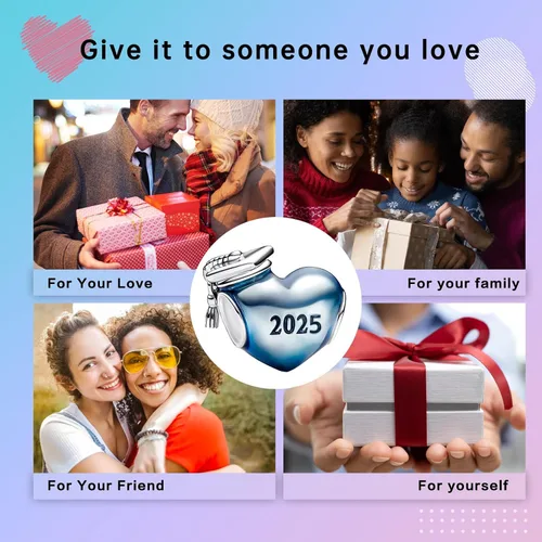 Vista 6 de LUXILLA Dijes familiares de joyería para mujer, plata de ley 925, para pulseras, collares, día de San Valentín, día de la madre, regalo de joyería