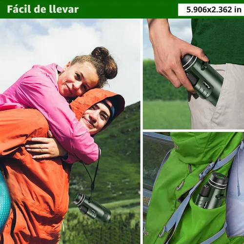 Vista 6 de Telescopio monocular de alta potencia 40x60 para adultos con Smartphone