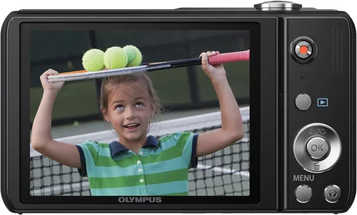 Vista 2 de OM SYSTEM OLYMPUS VR-320 - Cámara digital de 14 MP con zoom óptico de 12.5x y LCD de 3" (negro) (modelo antiguo)