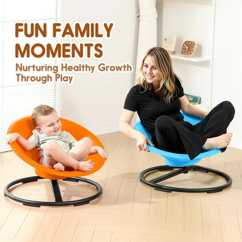 Vista 2 de Silla Giratoria para Niños Autistas, Juguetes de Sentarse y Girar para Autismo para Edad 3+, Silla Giratoria Sensorial que Mejora las Habilidades